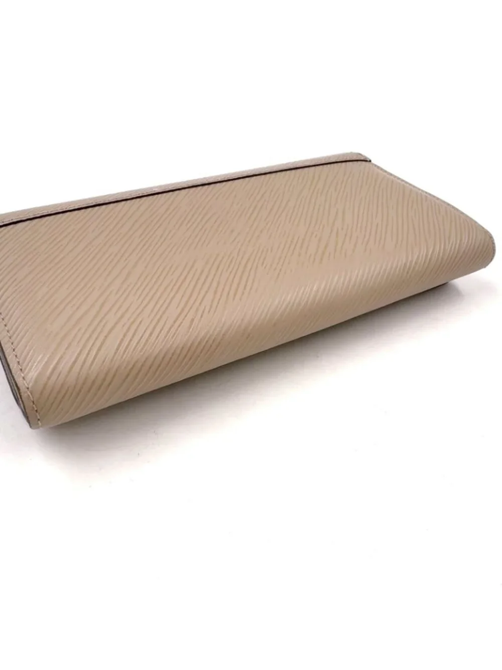 Louis Vuitton Portefeuille Twist Epi Leather Beige Wallet Gold